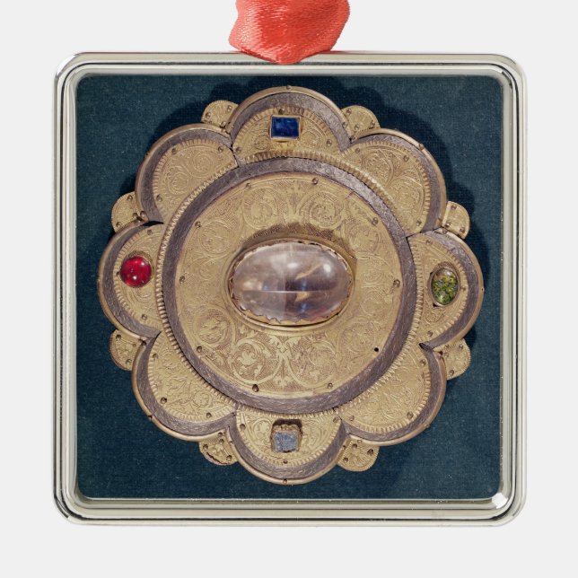 Polylobed reliquary, 13th century metal tree decoration (Front)