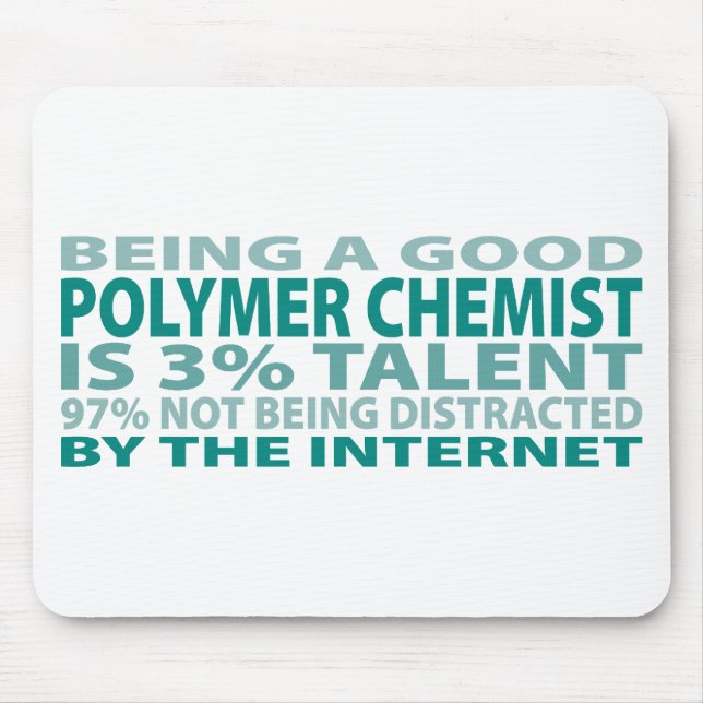 Polymer Chemist 3% Talent Mouse Mat (Front)