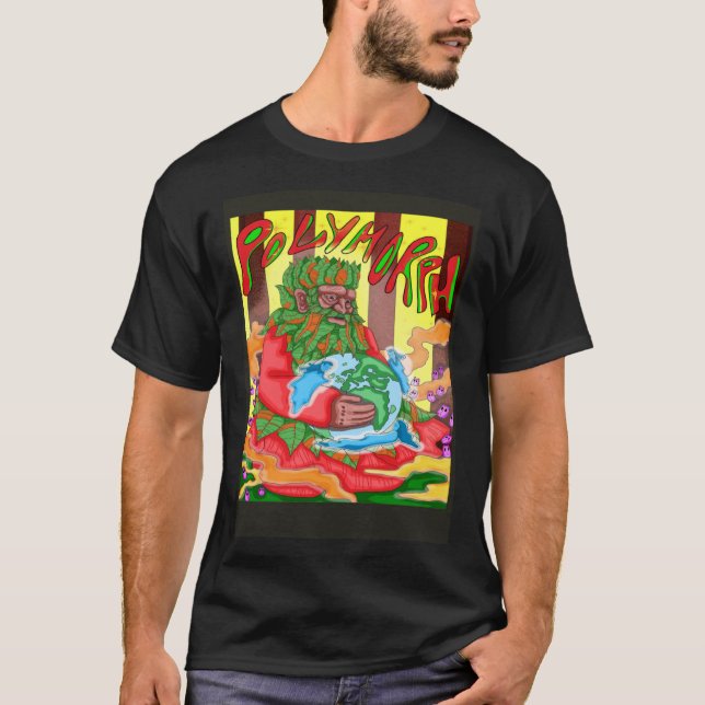 Polymorph Father Earth Green Man T-Shirt (Front)