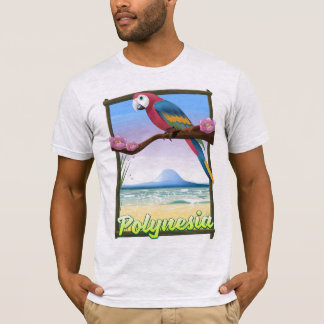 Polynesia Beach travel poster T-Shirt