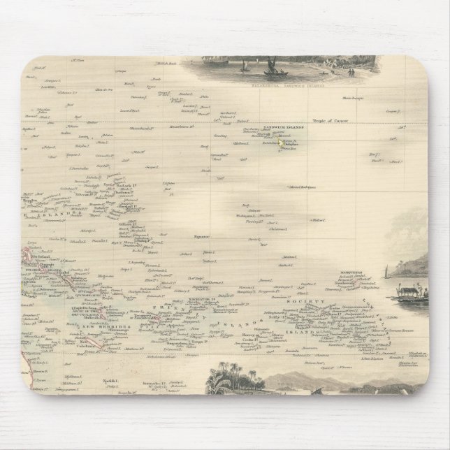 Polynesia | Islands in the Pacific Ocean Mouse Mat (Front)