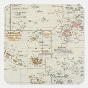 Polynesia, Islands of the Pacific Square Sticker