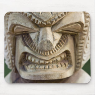 Polynesia, Kingdom of Tonga. Close-up of tiki Mouse Mat