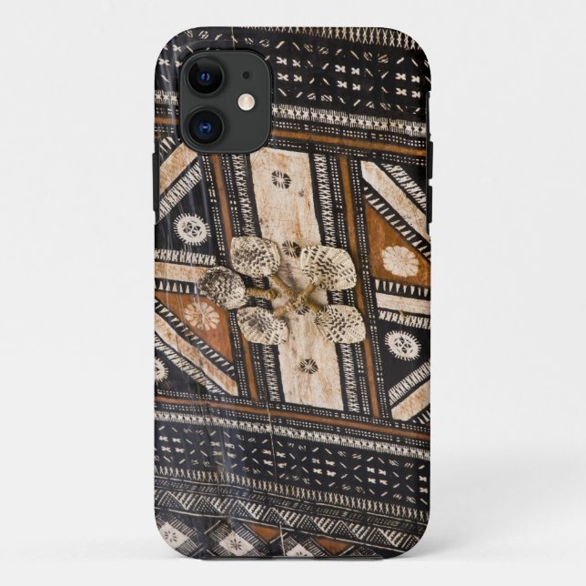 Polynesia, Kingdom of Tonga. Detail of tapa Case-Mate iPhone Case (Back)