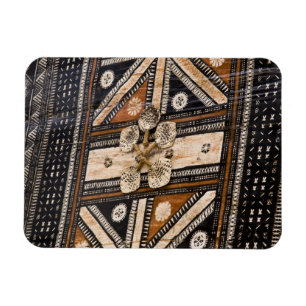 Polynesia, Kingdom of Tonga. Detail of tapa Magnet