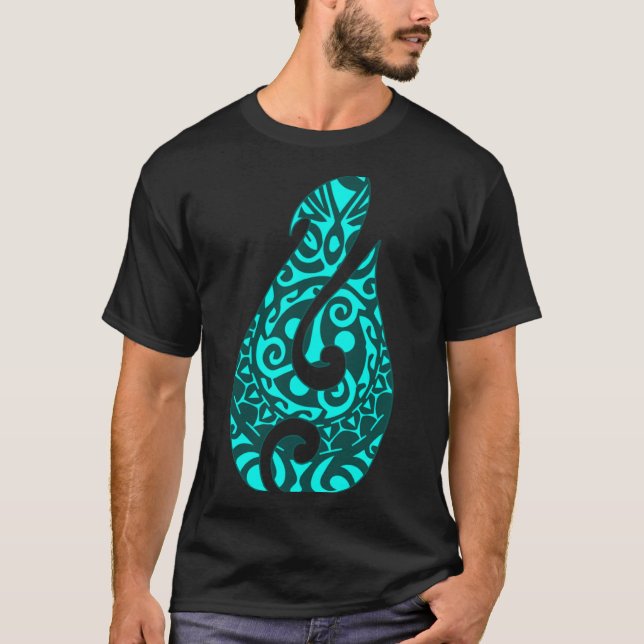 Polynesia Maori Fish Hook Hei Matau fish hook Maor T-Shirt (Front)