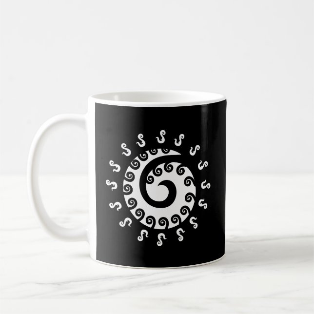 Polynesia Maori Tattoo Koru Sprial Peace Luck New  Coffee Mug (Left)