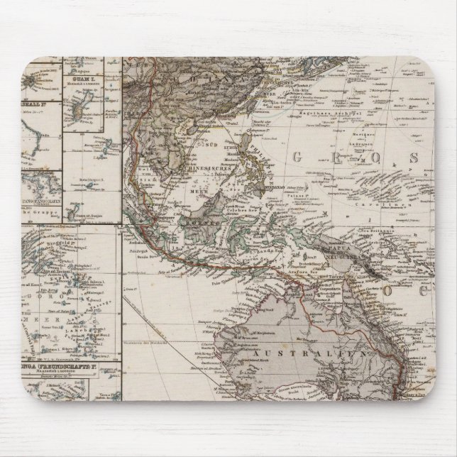 Polynesia Map Mouse Mat (Front)
