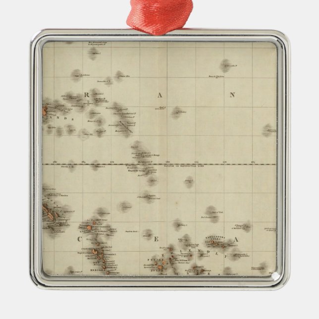 Polynesia Metal Tree Decoration (Front)