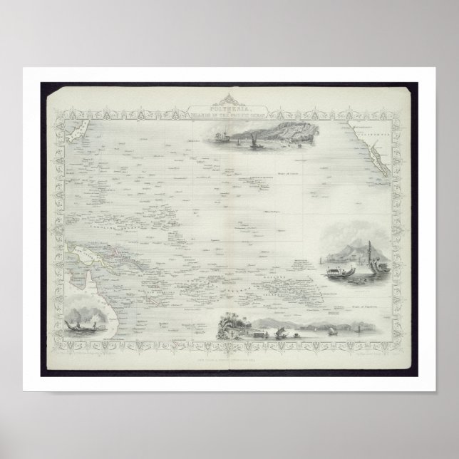 Polynesia or Islands in the Pacific Ocean, from a Poster (Front)