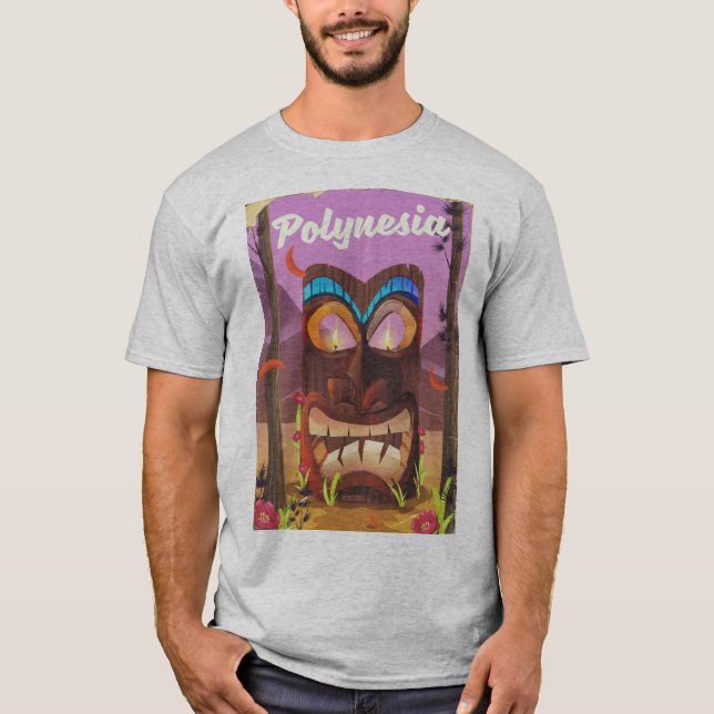 Polynesia Tiki mask T-Shirt (Front)