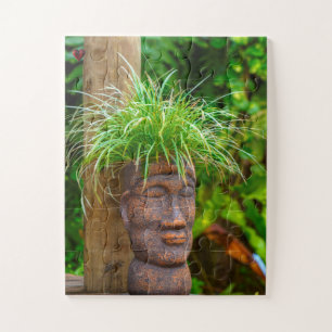 Polynesian Beach Scene Jigsaw Puzzle