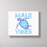 Polynesian Blue Tribal Sea Turtle Maui Vibes