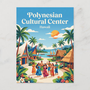 Polynesian Cultural Centre Hawaii Postcard