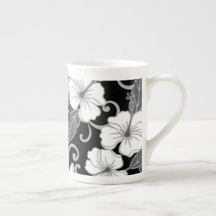 POLYNESIAN DREAM (BLACK) BONE CHINA MUG