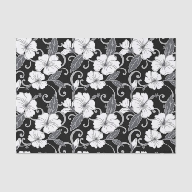 POLYNESIAN DREAM (BLACK) TISSUE PAPER (Front)