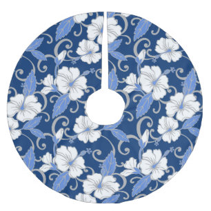 POLYNESIAN DREAM (BLUE) BRUSHED POLYESTER TREE SKIRT