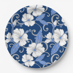 POLYNESIAN DREAM (BLUE) PAPER PLATE