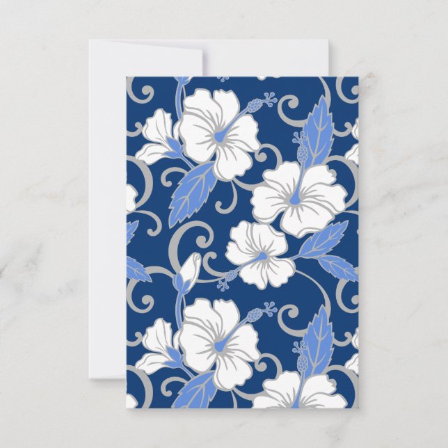 POLYNESIAN DREAM (BLUE) THANK YOU CARD (Front)