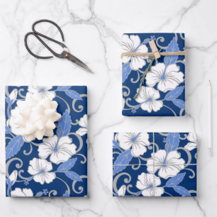 POLYNESIAN DREAM (BLUE) WRAPPING PAPER SHEET