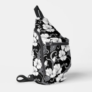 POLYNESIAN DREAM PATTERN IN BLACK SLING BAG