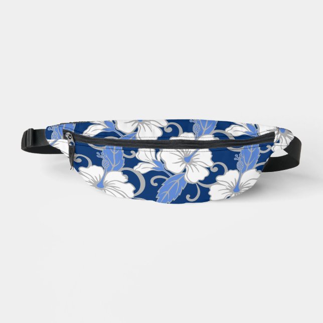 POLYNESIAN DREAM PATTERN IN BLUE BUM BAGS (Front)