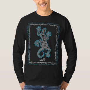 Polynesian Gecko Tribal Tattoo Lizard T-Shirt