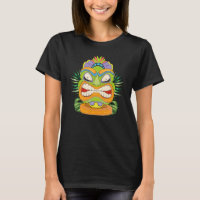 Polynesian Luau Party Tiki Mask Statue Hawaiian Ti