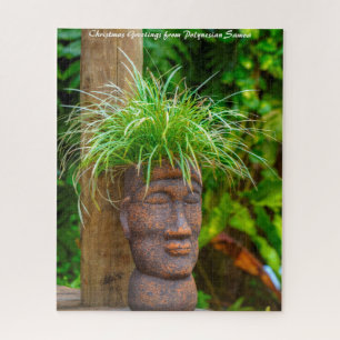 Polynesian Samoa.Christmas Greetings Jigsaw Puzzle