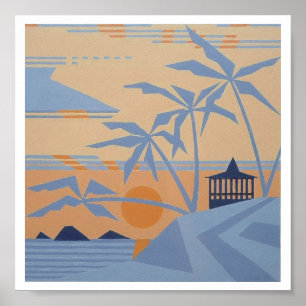 POLYNESIAN SUNSET print (7.33"x7.33")