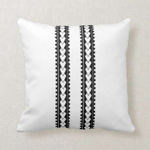 Polynesian Tattoo Designed Throw Pillow