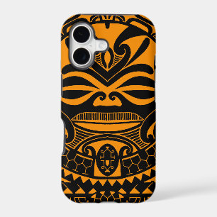Polynesian tiki mask design