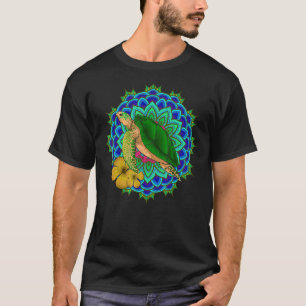 Polynesian Tribal Mandala Animal Flowers Hawaiian T-Shirt