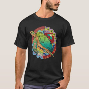 Polynesian Tribal Sea Animal Colourful Hawaiian T T-Shirt