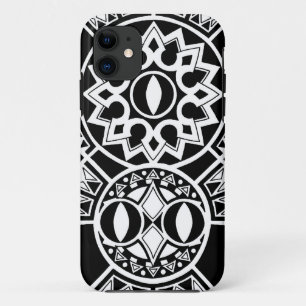 Polynesian tribal sun tattoo iPhone 11 case