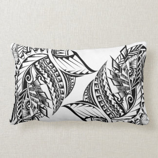 Polynesian Tribal tattoo design cushion