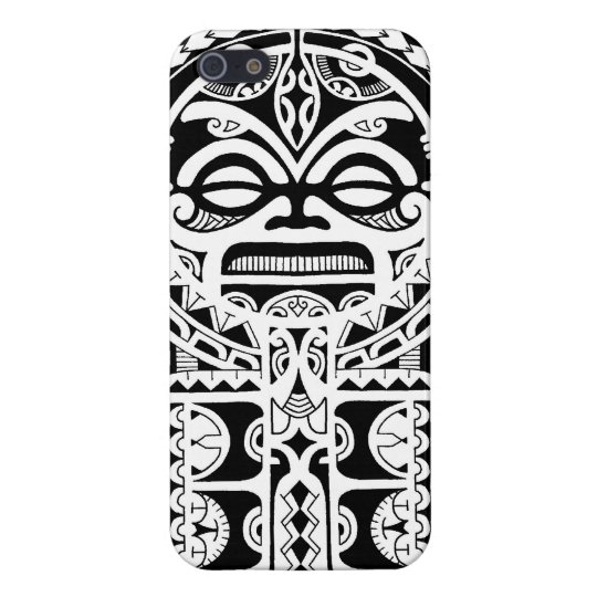 Polynesian tribal tattoo design with tiki mask iPhone 5 cover ... Polynesian tribal tattoo design with tiki mask iPhone 5 cover ...
