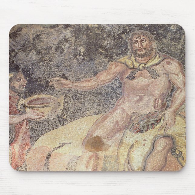 Polyphemus the Cyclops, Roman mosaic Mouse Mat (Front)