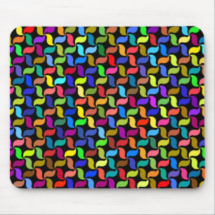 Polyprismatic Geometric Background Pattern Mouse Mat