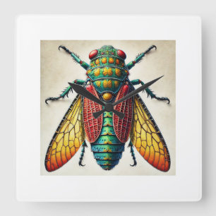 Polyrhaphis Insect Dorsal View 170724IREF229 - Wat Square Wall Clock