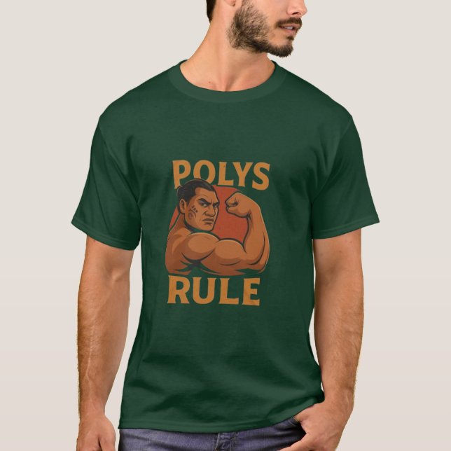Polys Rule™ LDS Men’s, Colours, Styles T-Shirt (Front)