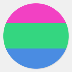 Polysexual Classic Round Sticker