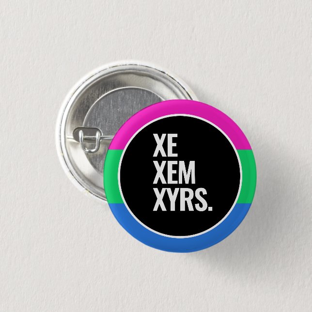 Polysexual Pride 3 Cm Round Badge (Front & Back)