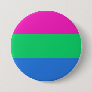 Polysexual Pride Flag 7.5 Cm Round Badge