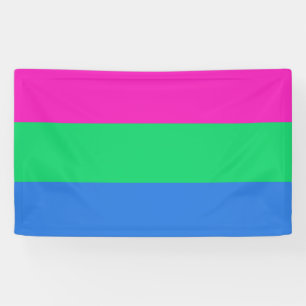 Polysexual Pride Flag Banner