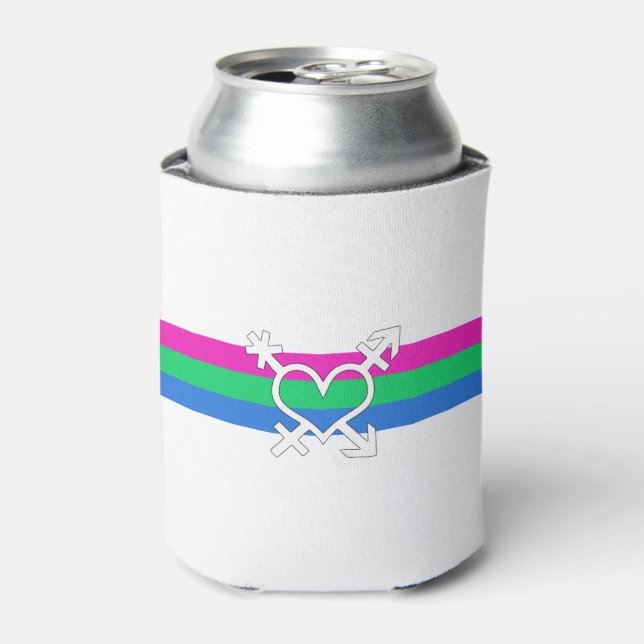 Polysexual Pride Flag Can Cooler (Can Front)