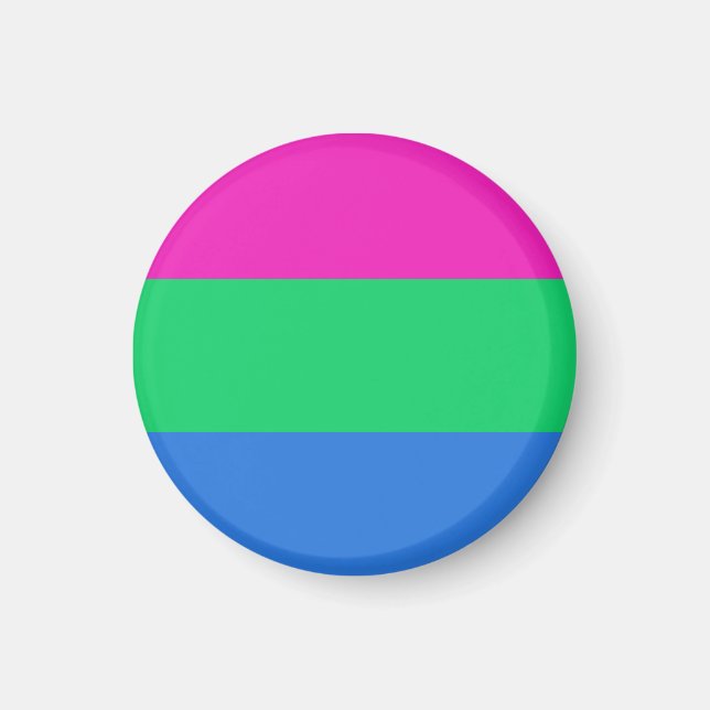 Polysexual Pride Flag Magnet (Front)