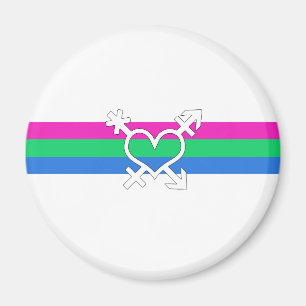 Polysexual Pride Flag Magnet