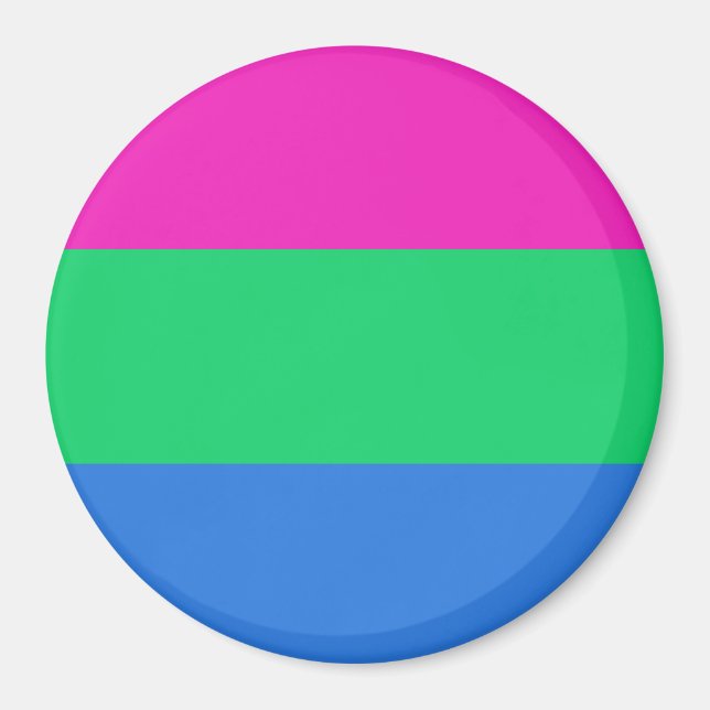 Polysexual Pride Flag Magnet (Front)