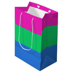 Polysexual Pride Flag Medium Gift Bag